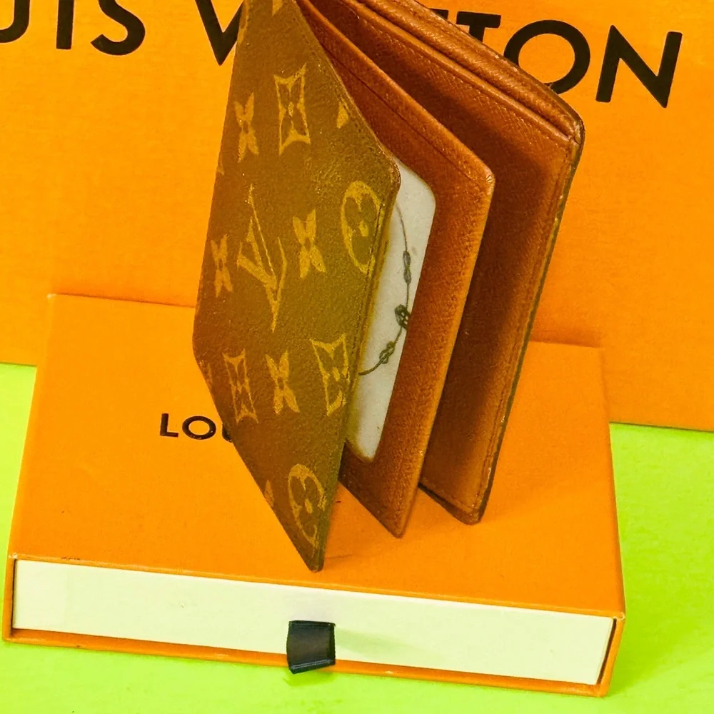 Louis Vuitton Brown Monogram Card Holder ID holder multi holder - Picture 1 of 15